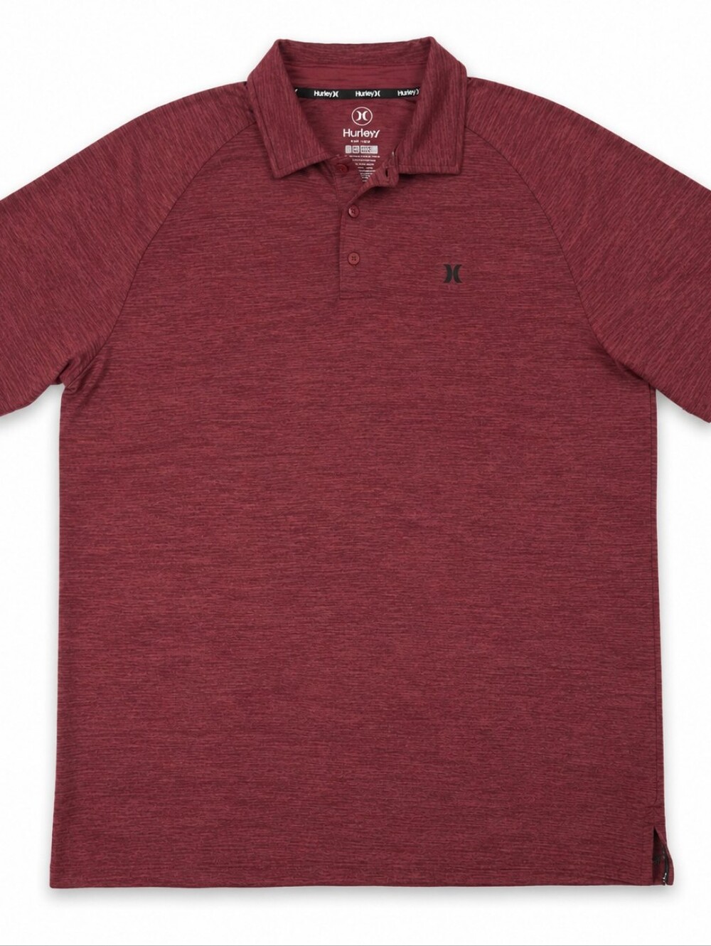 HURLEY Men's LARGE Heather BURGUNDY Polo